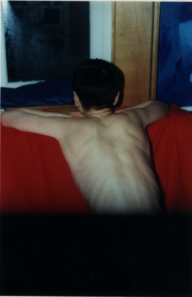 Dos nu de femme brune.