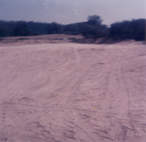 Piste de sable.